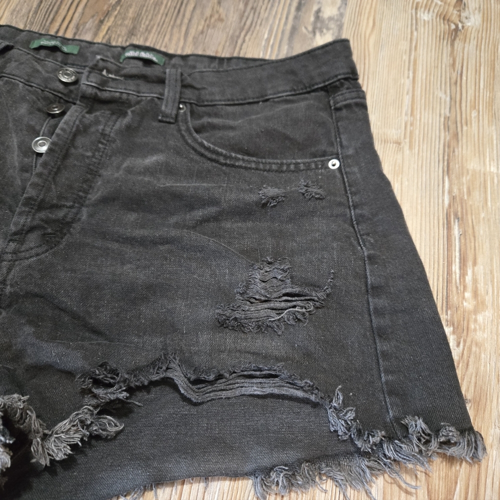 Wild Fable Black Distressed Jean Shorts - Picture 3 of 13